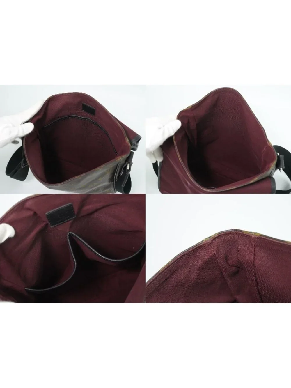 Louis Vuitton LV Bus MM Monogram Macassar Shoulder Bag Pochette Brown